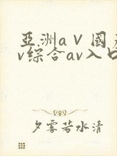 亚洲a∨国产av综合av入口