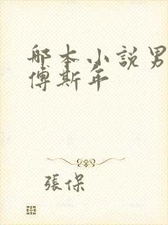 哪本小说男主叫傅斯年封面