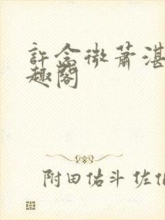 许念微萧湛明笔趣阁