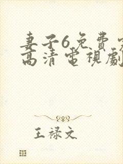 妻子6免费完整高清电视剧在线看封面