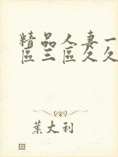 精品人妻一区二区三区久久久