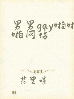 男男gay啪啪啪网站