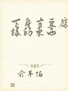 下身有豆腐渣一样的东西