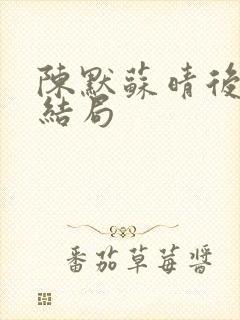 陈默苏晴后续大结局