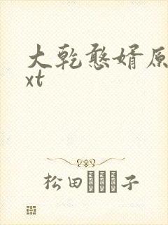 大乾憨婿原著txt