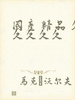 国产 精品 久久久久久