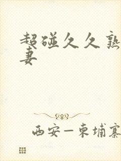 超碰久久熟女人妻