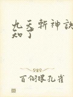 九天斩神诀 小知了