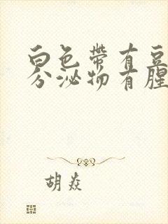 白色带有豆腐渣分泌物有腥臭味封面