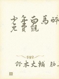 少年白马醉春风免费观