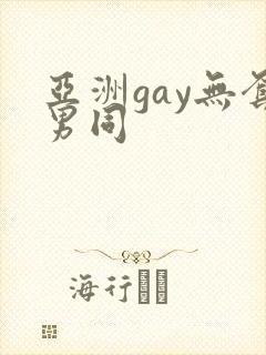 亚洲gay无套男同