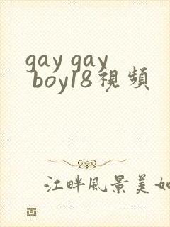 gay gay boy18视频