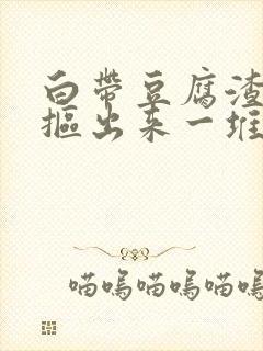 白带豆腐渣用手抠出来一堆