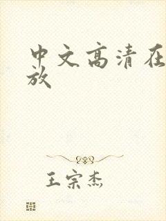 中文高清在线播放