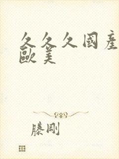 久久久国产精品欧美