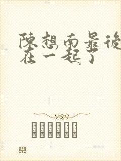 陈想南最后和谁在一起了