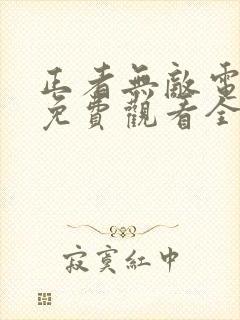 正者无敌电视剧免费观看全集