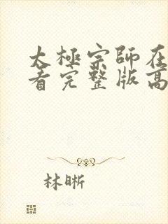 太极宗师在线观看完整版高清国语封面