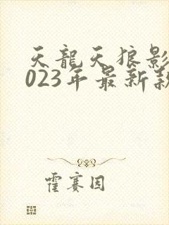 天龙天狼影视2023年最新款的电视剧封面