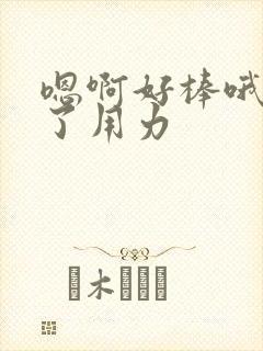 嗯啊好棒哦太爽了用力封面