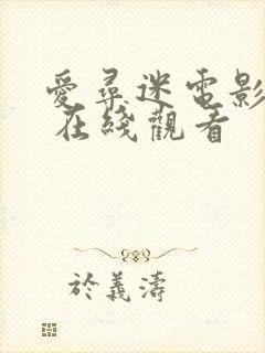 爱寻迷电影粤语 在线观看