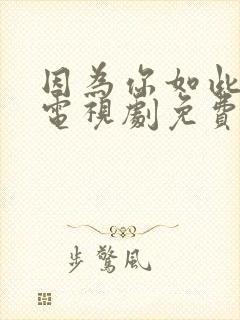 因为你如此耀眼电视剧免费观看