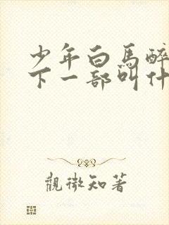 少年白马醉春风下一部叫什么