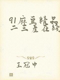 91麻豆精品一二三产在线观看