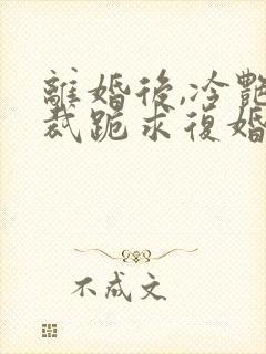 离婚后,冷艳总裁跪求复婚无删减全本阅读