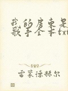 我的房东是偶像歌手全本txt下载