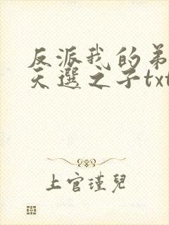 反派我的弟弟是天选之子txt