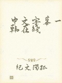 中文字幕一区日韩在线