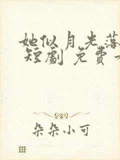 她似月光落我心 短剧 免费看封面