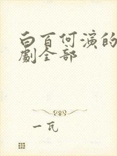 白百何演的电视剧全部