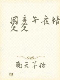 国产午夜精品久久久