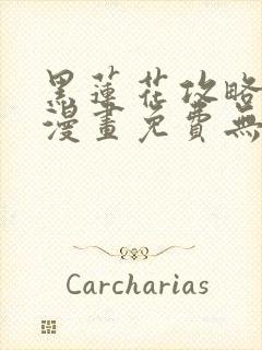 黑莲花攻略手册漫画免费无删减封面