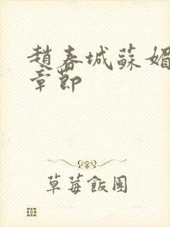 赵春城苏媚最新章节