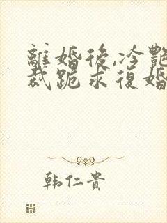 离婚后,冷艳总裁跪求复婚小说免费