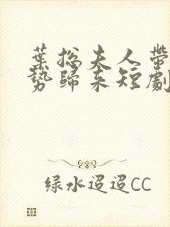 叶总夫人带娃强势归来短剧