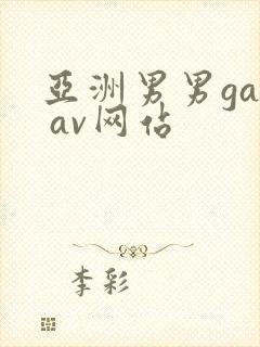 亚洲男男gay av网站