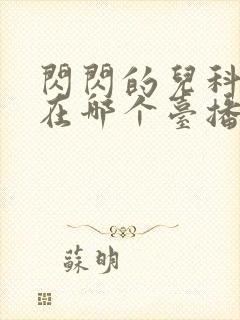 闪闪的儿科医生在哪个台播出