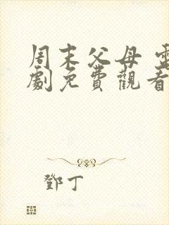 周末父母 电视剧免费观看封面