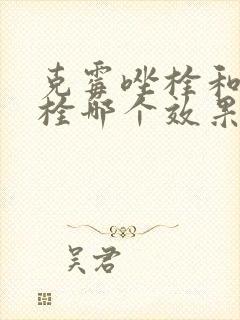 克霉唑栓和消糜栓哪个效果好