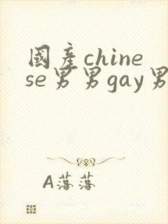 国产chinese男男gay男男视频网站