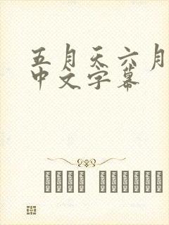 五月天六月婷婷中文字幕