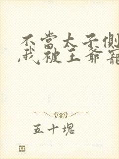 不当太子侧妃后,我被王爷宠成宝在线封面