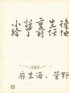 小说重生后我嫁给了前任他叔