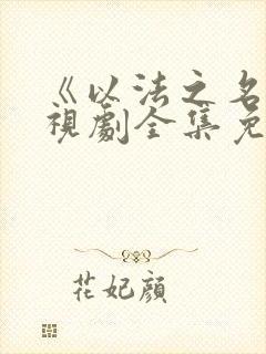 《以法之名》电视剧全集免费观看封面