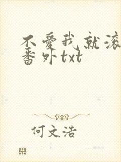 不爱我就滚全文番外txt