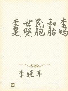 李世民和李玄霸是双胞胎吗